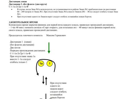 Распоряжение №4 ГК на гонку 4